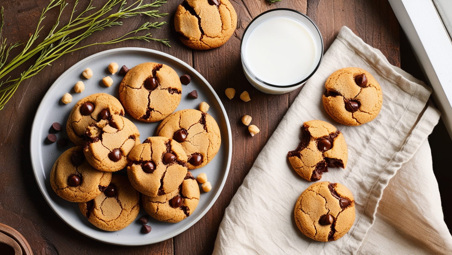 Chickpea Chocolate Chip Cookies
