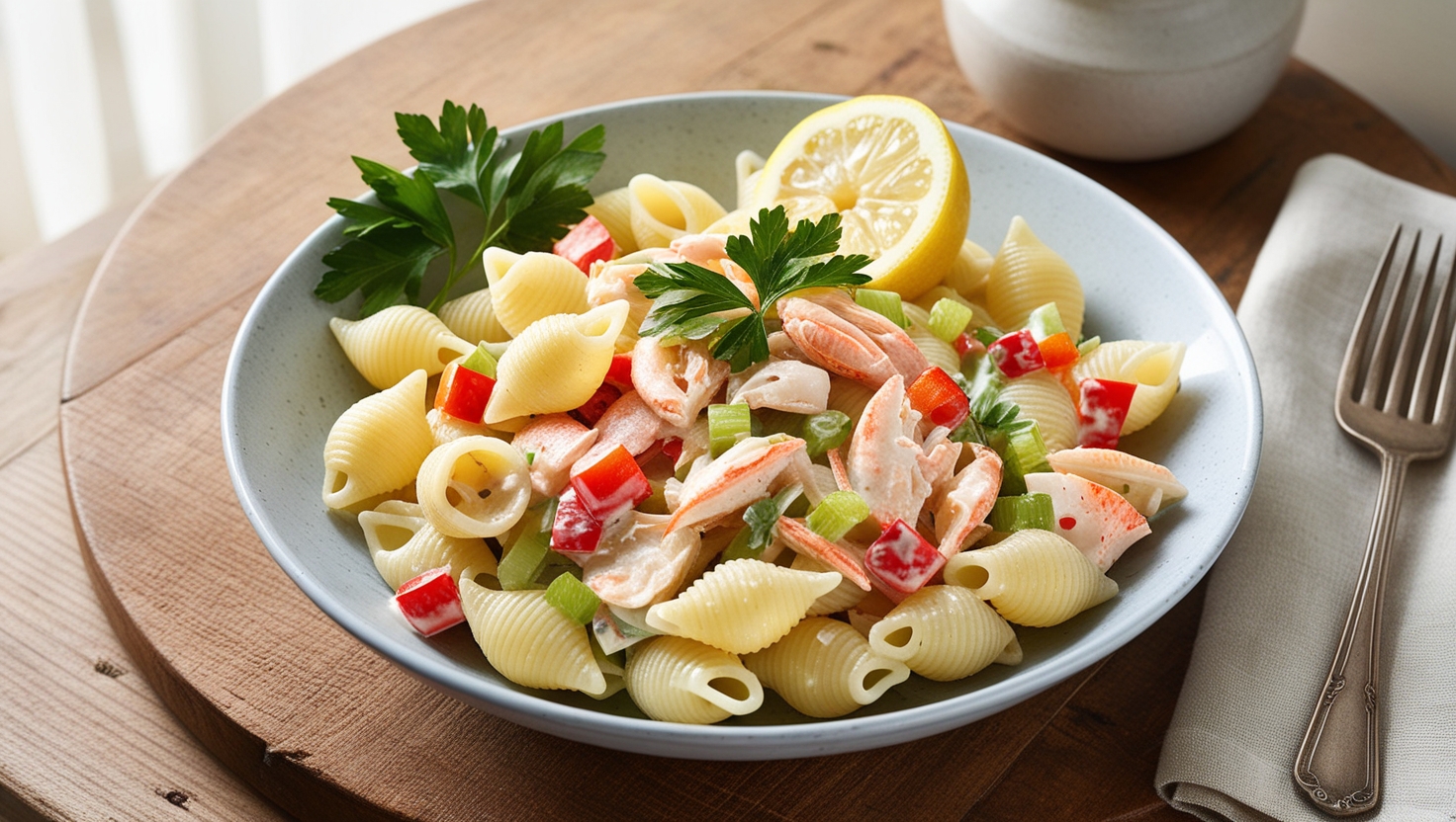 Crab Salad With Pasta